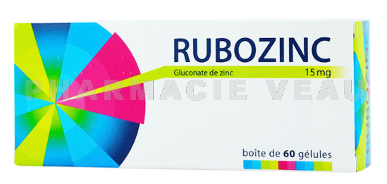 RUBOZINC 15 mg Boîte de 30 geluless - PharmacieVeau