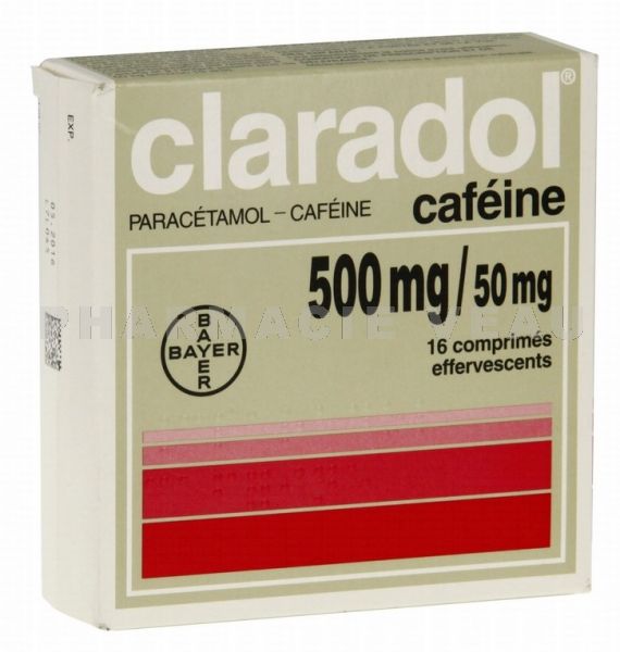 CLARADOL Caféïne - Pharmacie Veau