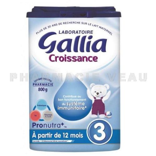 Gallia 3ème âge Calisma - Lait infantile en poudre dès 12 mois (900g)