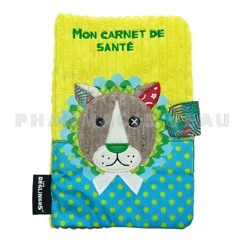 Protege Carnet De Sante Bebe Lion Jaune Deglingos Pharmacie Veau