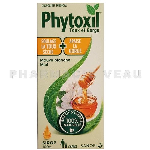 PHYTOXIL Sirop Toux Sèche + Gorge Double Action (100ml) Pharmacie Veau