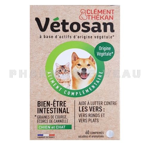 Vetosan Bien Etre Intestinal Chat Et Chien 60 Comprimes