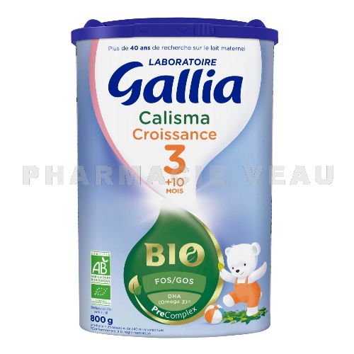 Gallia Bio Calisma 3 Age Lait Croissance 800g Pharmacie Veau France