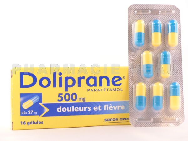 DOLIPRANE 500 mg Gélules