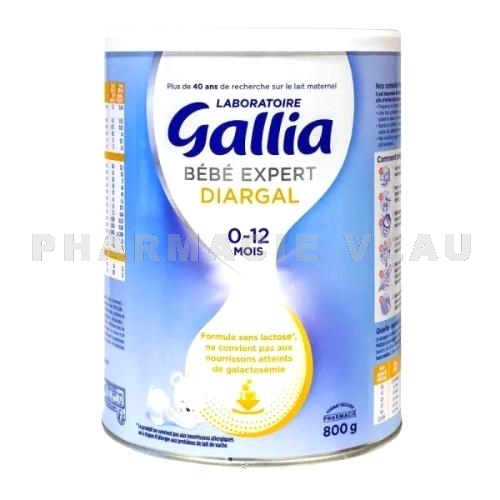 GALLIA Bébé Expert Diargal Lait Infantile Sans Lactose 0-12 mois