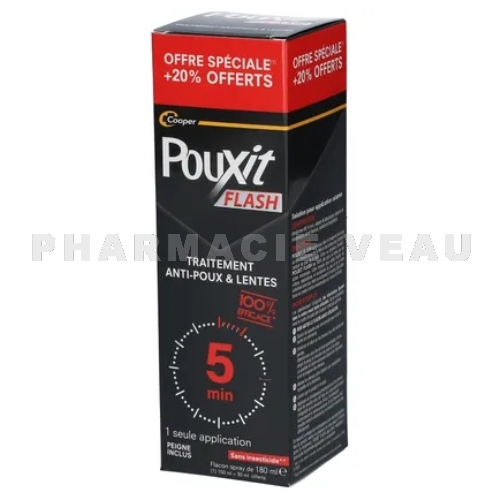 Pouxit Flash Shampooing Anti-Poux & Lentes - 100 ml