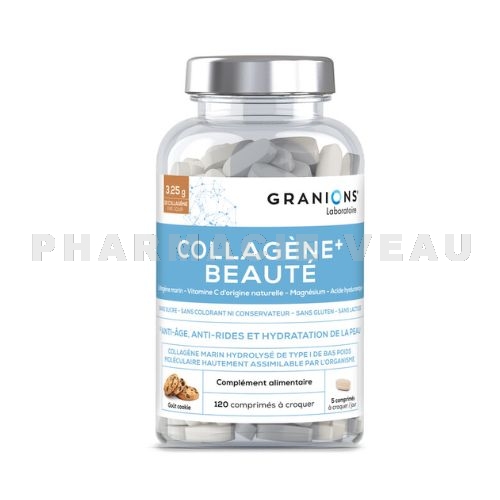 GRANIONS - Collagène+ Beauté Anti-âge et Hydratation - 120comprimés à croquer