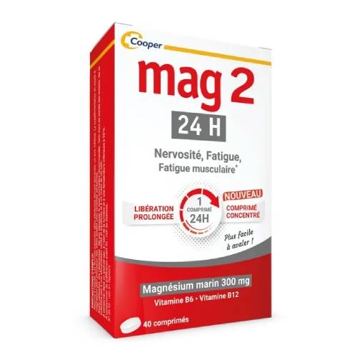 MAG2 - 24h Nervosité, Fatigue, Fatigue Musculaire - 2formats