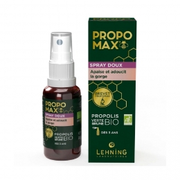 PROPOMAX Spray Doux Gorge Extrait Propolis Bio 30 ml Lehning
