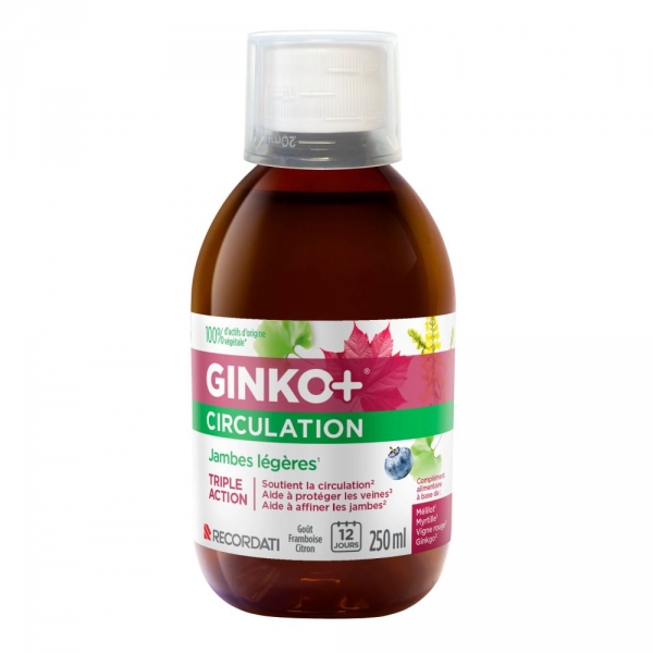 GINKO+ Circulation Jambes légères - 250ml - Recordati