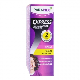 Paranix Express Spray Anti-Poux Traitement 2 min 95ml + peigne