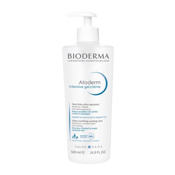 BIODERMA Atoderm Intensive Gel-Crème Ultra-Apaisant - 500ml
