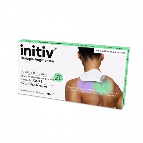 INITIV - Patch anti-douleur pour la Nuque - 3 Patchs