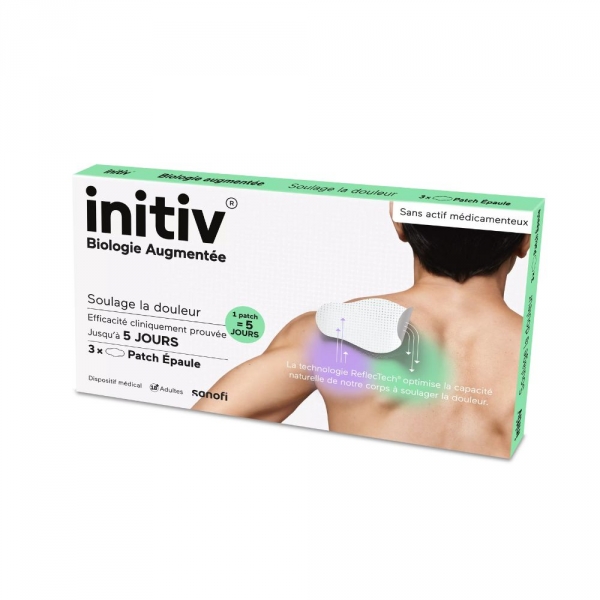 INITIV - Patch anti-douleur pour l'Epaule - 3 Patchs