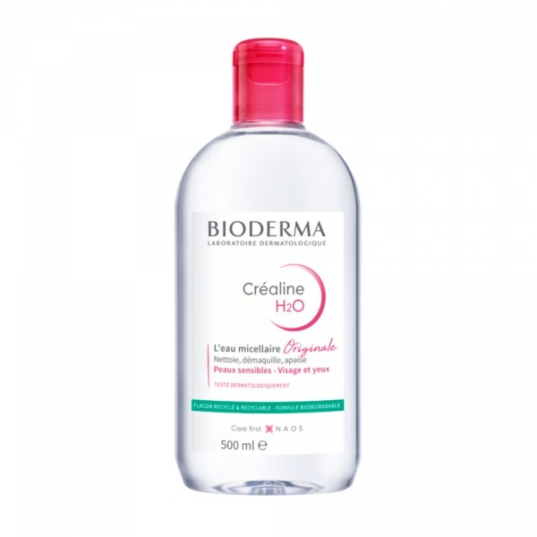 BIODERMA CREALINE H2O Solution Micellaire Sans Parfum 500ml