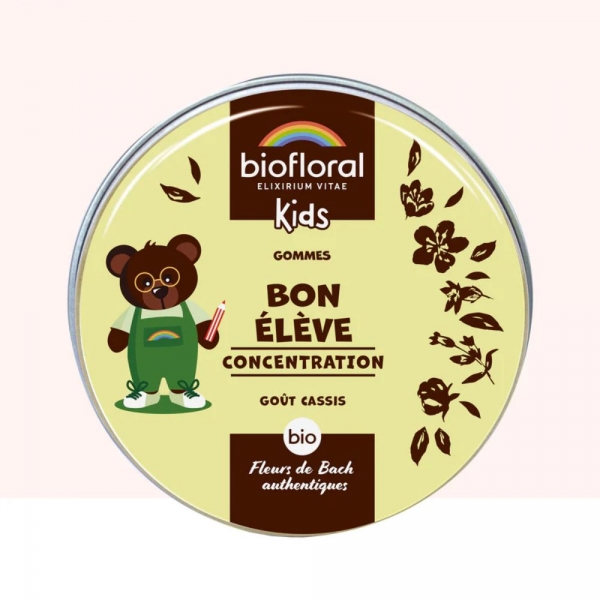 BIOFLORAL Kids Bon Élève - Concentration - Fleurs de Bach Bio