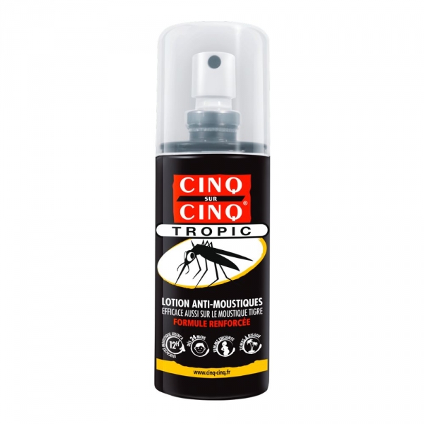5/5 CINQ sur CINQ TROPIC Anti-moustiques Zones tropiques