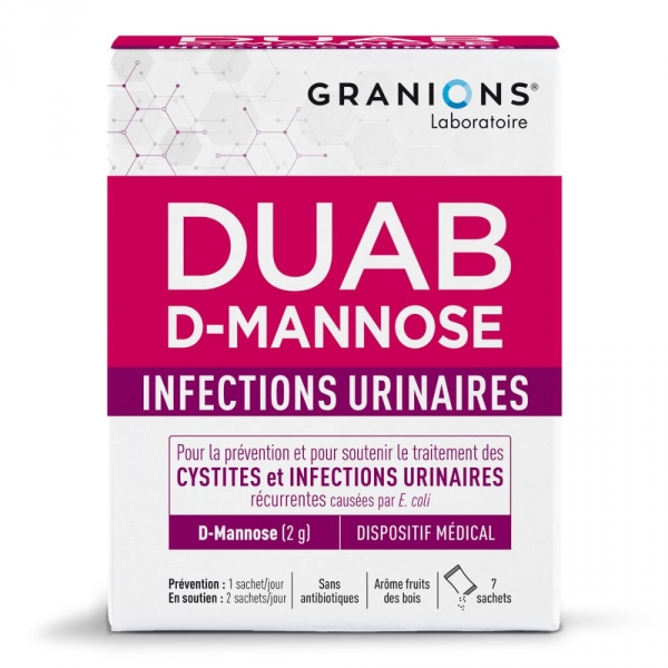 DUAB D-MANNOSE - Infections urinaires - 7 sachets