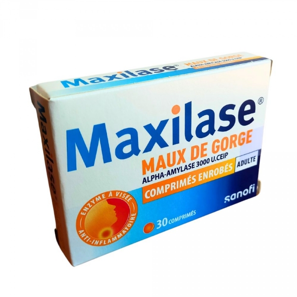 MAXILASE Mal de Gorge - 30 Comprimés