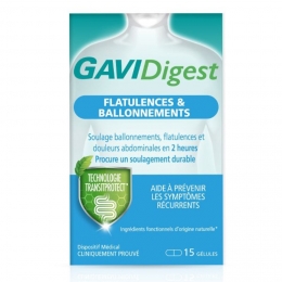 GAVIDigest - Flatulences & Ballonnements - 15 gélules