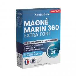 SANTAROME - Magné Marin 360 - 45 comprimés - Magnésium et Vitamine B6