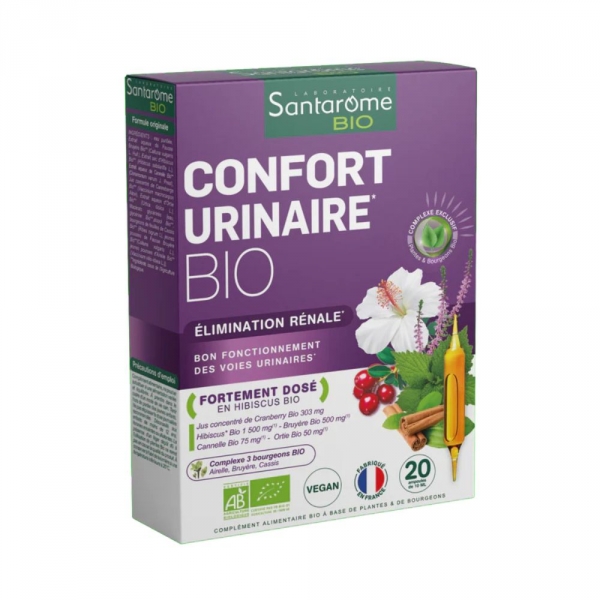 SANTAROME Bio - Confort Urinaire Bio - 20 ampoules