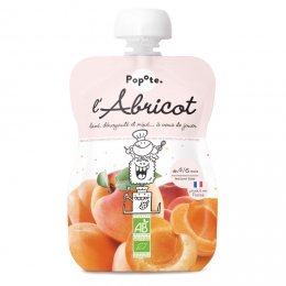 Popote Bébé - Compote L'Abricot 100% Bio - Gourde de 120g