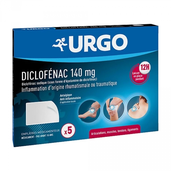 URGO - Diclofénac 140 mg - 5 Emplâtres
