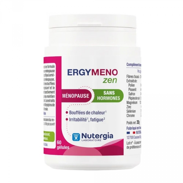NUTERGIA - ERGYMENO Zen - Ménopause Sans Hormones - 60 Gélules