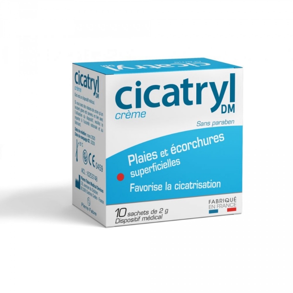 CICATRYL Crème Plaies et écorchures superficielles (10x2g)