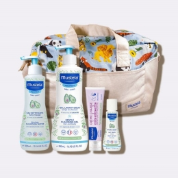 Mustela Vanity Mes Premiers Produits - 4 produits Bébé et 1 tapis à langer