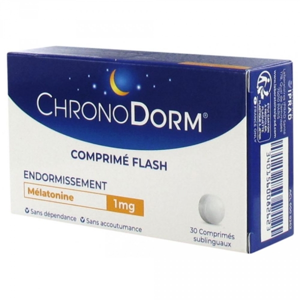 CHRONODORM Mélatonine 1 mg (30 comprimés)