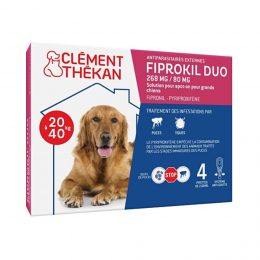 CLEMENT THEKAN Fiprokil 268 mg/80 mg Chien 4 pipettes