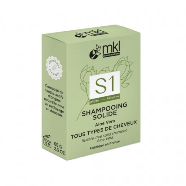 MKL - Shampooing Solide S1 Aloe Vera Tous Types de Cheveux - 65g