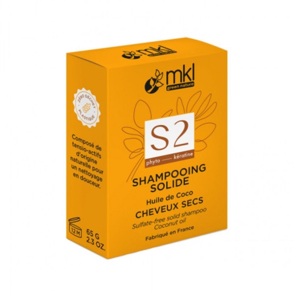 MKL Shampooing Solide S2 Huile de Coco Cheveux Secs - 65g