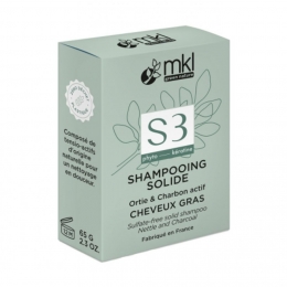 MKL Shampooing Solide S3 Ortie & charbon Actif - Cheveux Gras - 65g