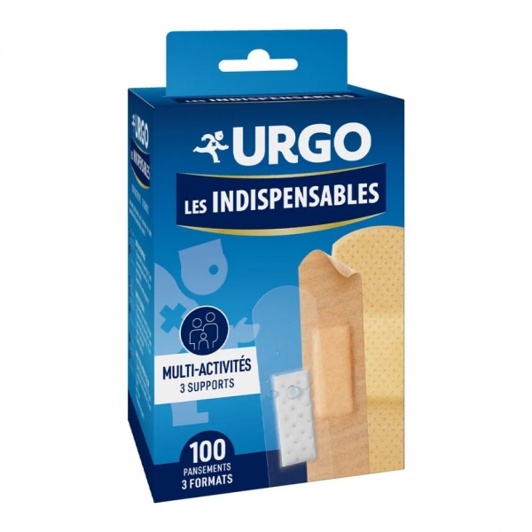 URGO Pansements Les Indispensables - 100 Pansements - 3 formats