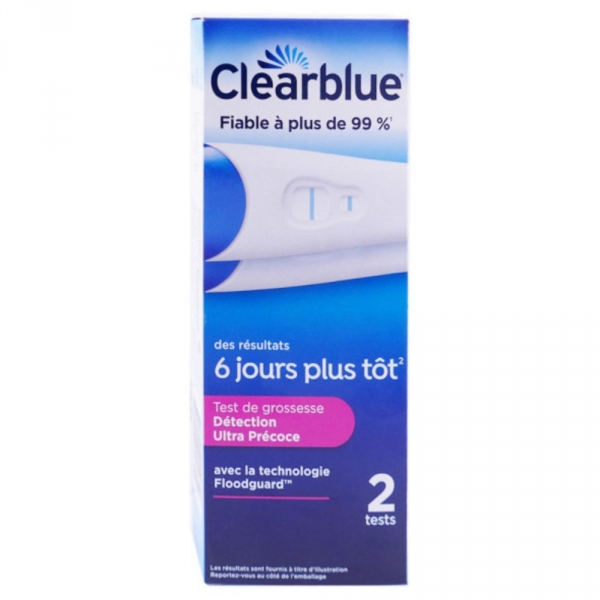 CLEARBLUE Early - Test de Grossesse Détection Ultra Précoce (2 test)