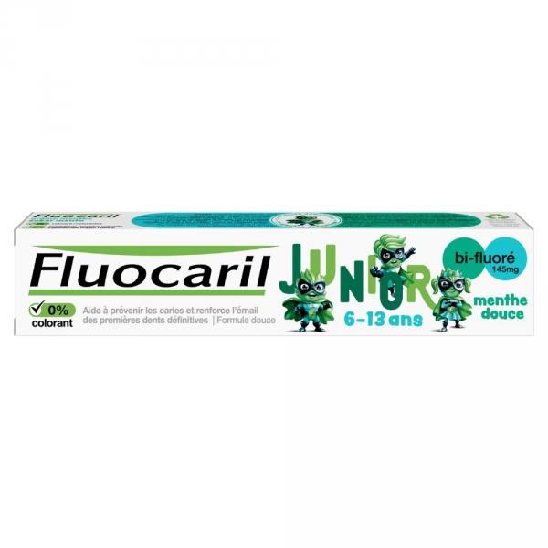 FLUOCARIL Junior Dentifrice Menthe Douce Bi-Fluoré 6-13 ans 75ml