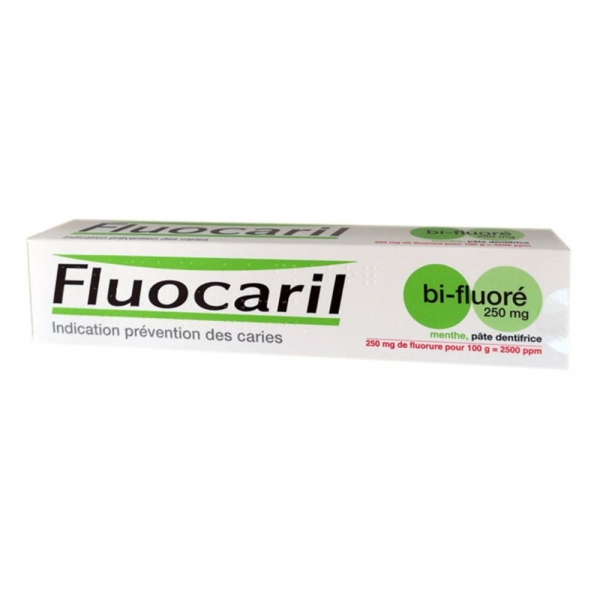 FLUOCARIL Bi-fluoré 250 mg Pâte Dentifrice Menthe - tube de 125 ml