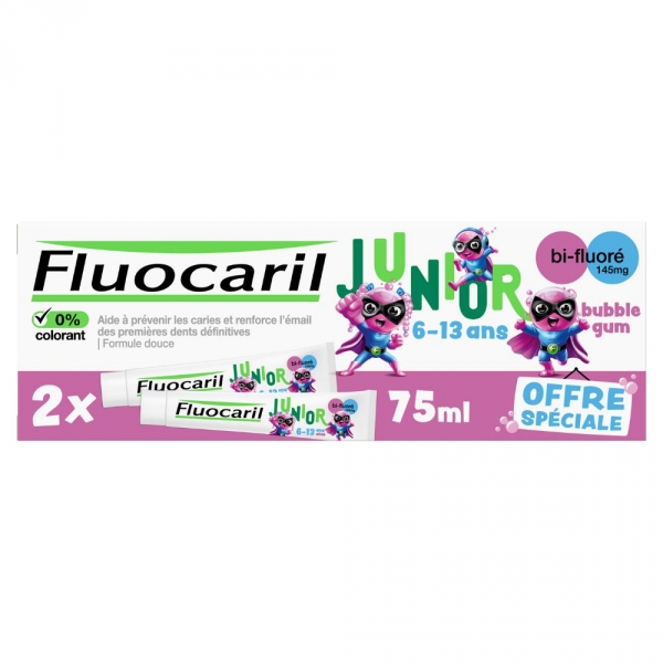 FLUOCARIL Junior Dentifrice Gel Bubble 6-13 ans