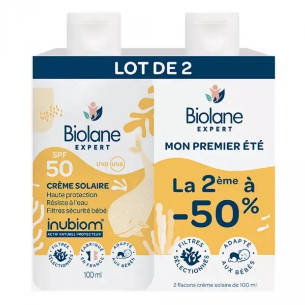 BIOLANE Expert - Crème Solaire Bébé SPF50 - 2formats