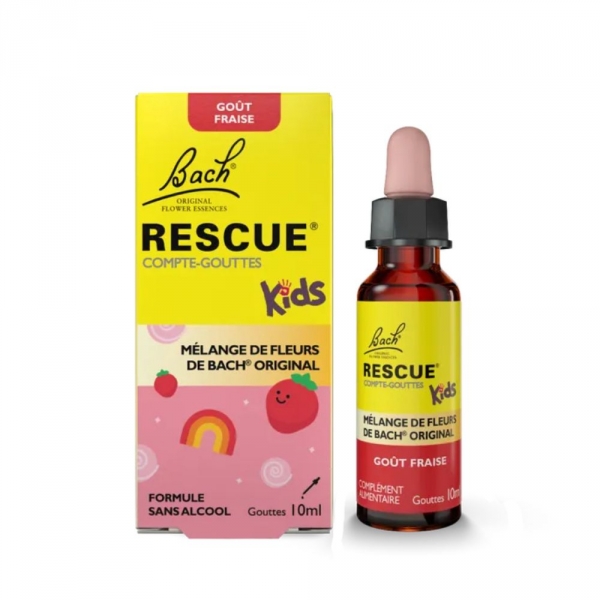 RESCUE KIDS (Enfants) Fleurs de Bach Goût Fraise - 10 ml