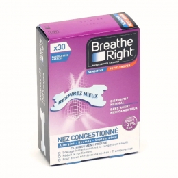 PRORHINEL Breathe Right - Bandelettes nasales Rhume Ronflement Transparentes 30 bandelettes