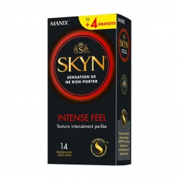 MANIX SKYN Intense Feel Texture Perlée - 14 préservatifs sans latex