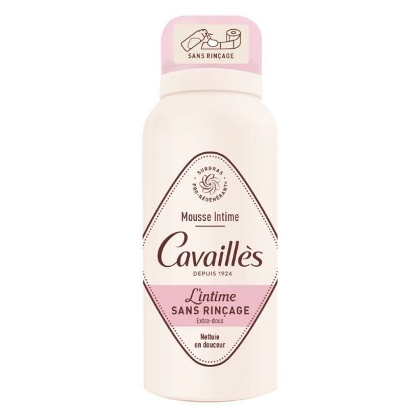 CAVAILLES - Mousse Intime Sans Rinçage Extra-Doux - 100ml