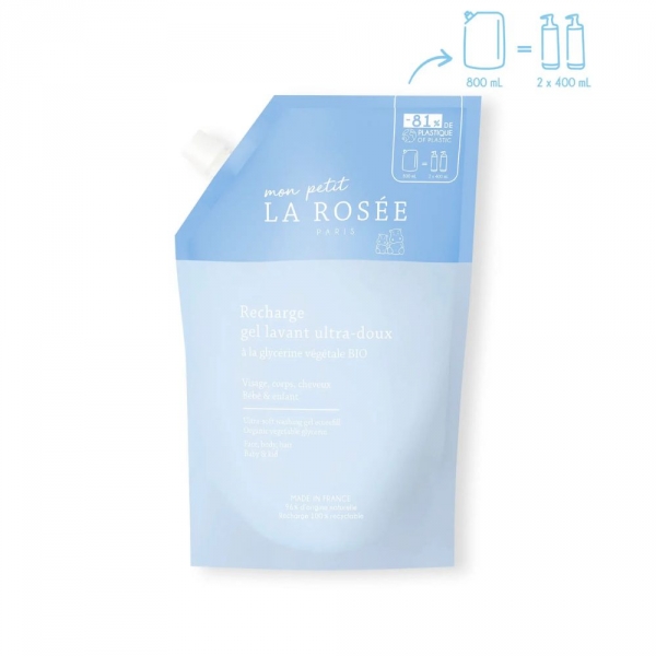 La Rosée - Ecorecharge Gel Lavant Ultra-Doux Bébé - 800ml 