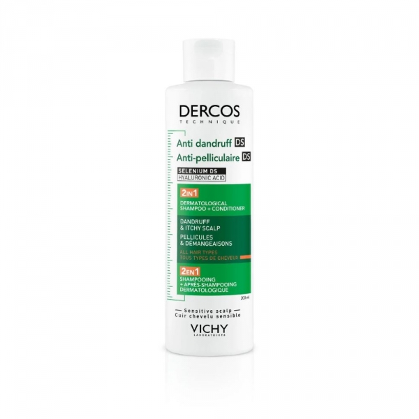 DERCOS - Shampooing Anti-Pelliculaire DS 2 en 1