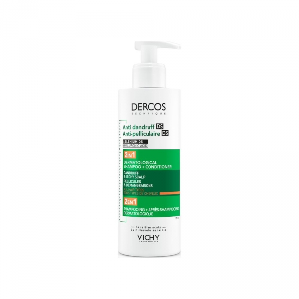 DERCOS - Shampooing Anti-Pelliculaire DS 2 en 1