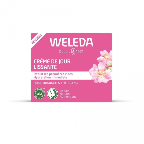 WELEDA Crème de Jour Lissante à la Rose Musquée & Thé Blanc 40 ml